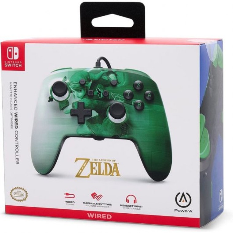 Power A Mando con Cable Heroic Link Zelda para Nintendo Switch