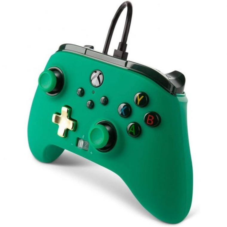 Power A Mando con Cable Verde para Xbox Series/Xbox One/PC