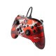 Power A Mando con Cable Camuflaje Rojo Metálico para Xbox Series X / S / Xbox One / PC