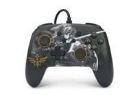 Power A Zelda Battle-Ready Link Mando con Cable Negro para Nintendo Switch