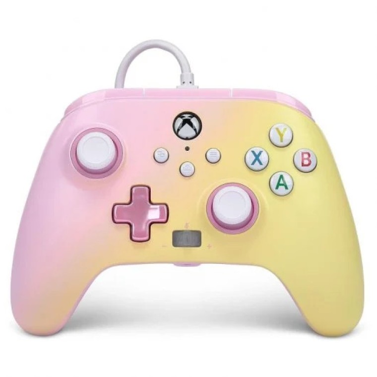 Power A Pink Lemonade Mando con Cable Rosa/Amarillo para Xbox Series/PC