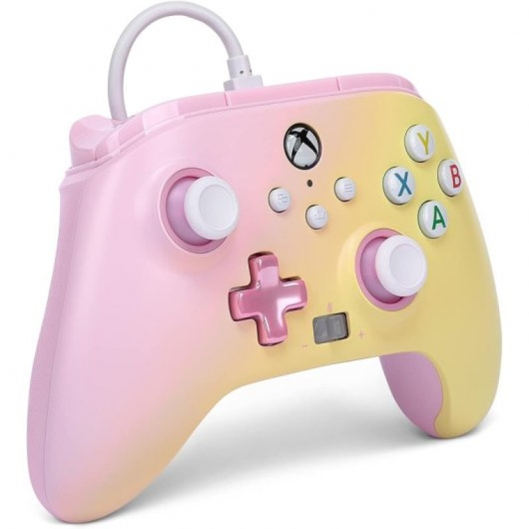 Power A Pink Lemonade Mando con Cable Rosa/Amarillo para Xbox Series/PC