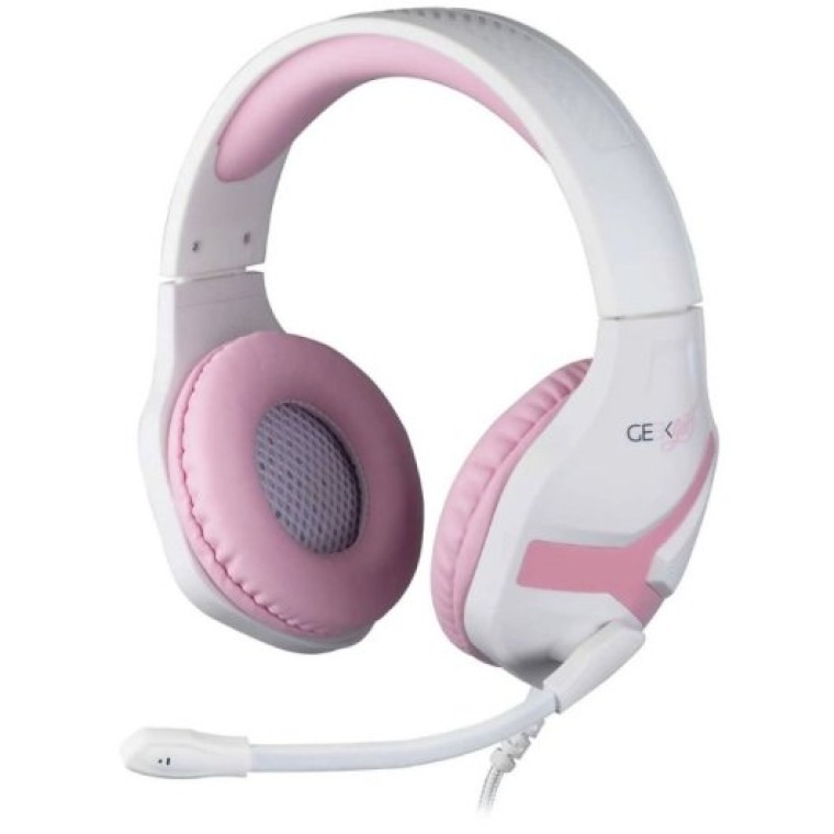 Konix Geek Girl Crystal Auriculares Gaming Rosa