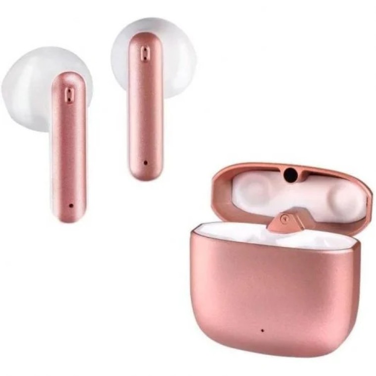 Vivanco 62587 Metal Pair Auriculares Bluetooth Rosa Dorado