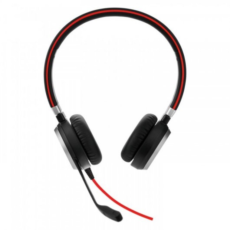 Jabra Evolve 40 UC Stereo Auriculares USB para Oficina Negros