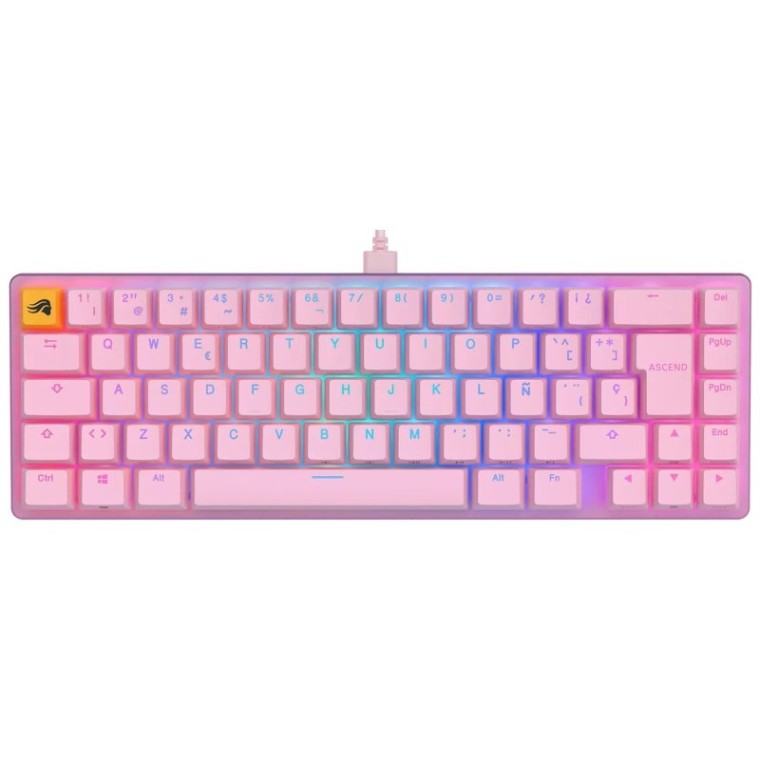 Glorious GMMK 2 65 Compact Teclado Mecánico Gaming RGB Rosa