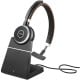 Jabra Evolve 65 Auricular Inalámbrico Monoaural Negro + Soporte de Carga