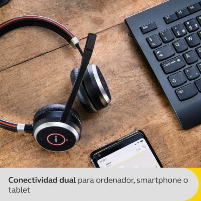 Jabra Evolve 65 Auricular USB/Bluetooth Negro