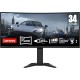 Lenovo G34w-30 34" LED WQHD 170Hz FreeSync Premium Curva