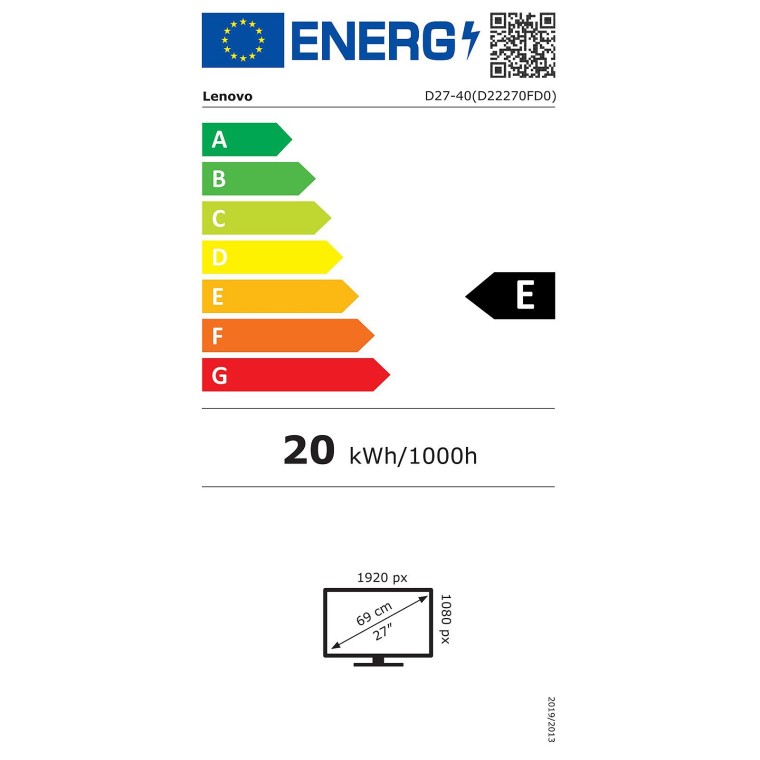 Lenovo D27-40 27" LED FullHD 75Hz FreeSync