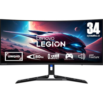 Monitor Lenovo Legion R34w-30 34" LED VA UltraWide QHD 180Hz Altavoces Altura Ajustable Curva Monitor Lenovo Legion R34w-30 34" LED VA UltraWide QHD 180Hz Altavoces Altura Ajustable Curva
