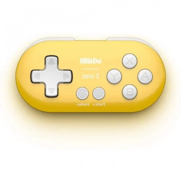 8BitDo Zero 2 Gamepad para Switch/PC/macOS/Android Yellow Edition