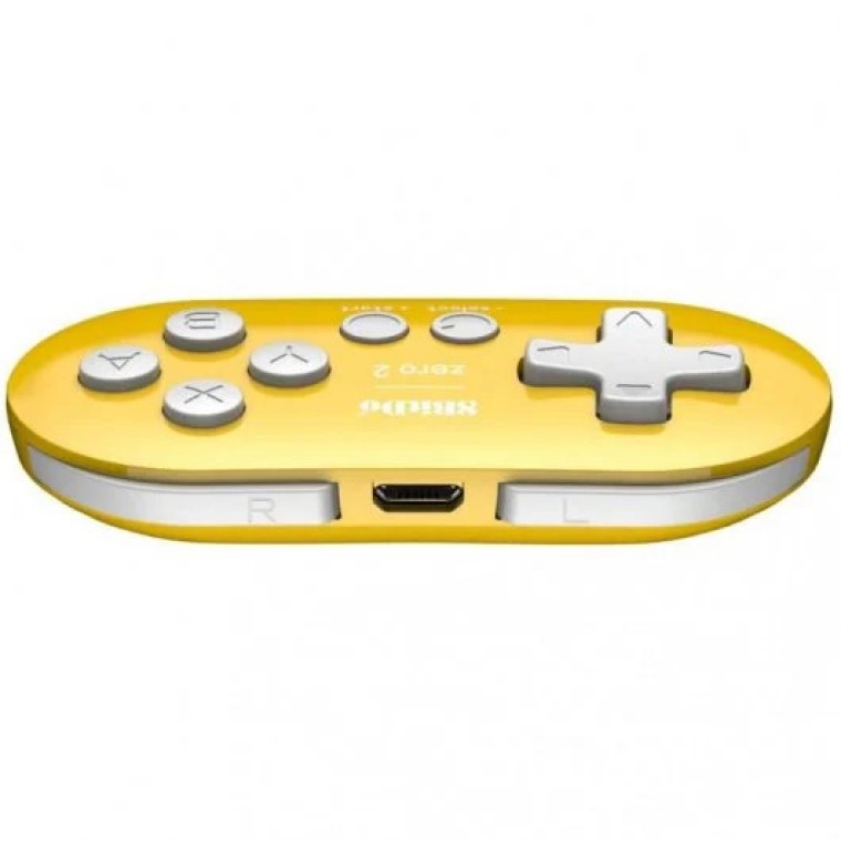 8BitDo Zero 2 Gamepad para Switch/PC/macOS/Android Yellow Edition