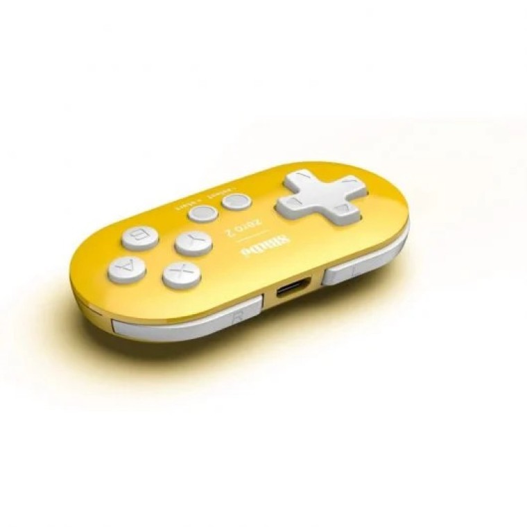 8BitDo Zero 2 Gamepad para Switch/PC/macOS/Android Yellow Edition