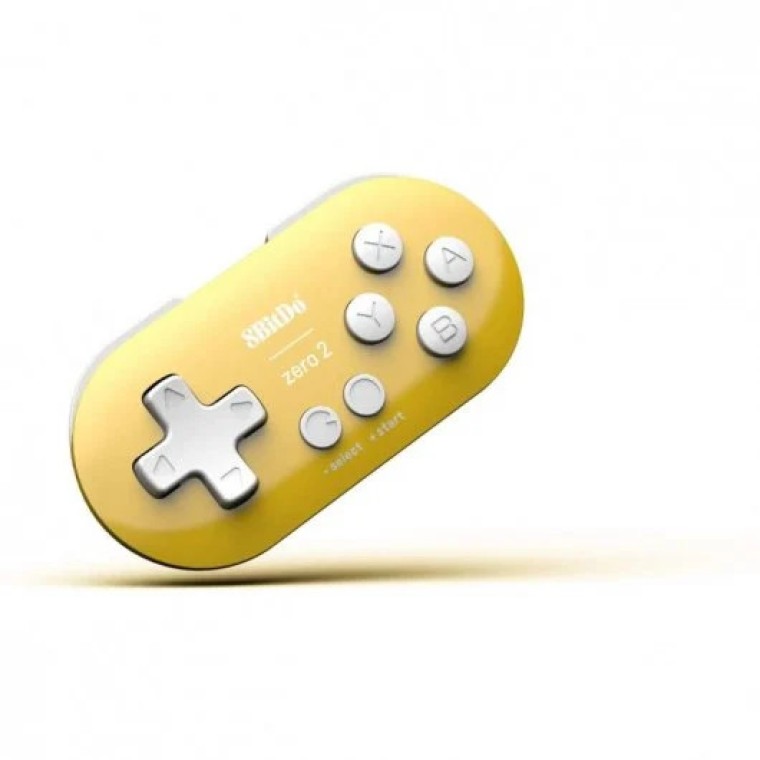 8BitDo Zero 2 Gamepad para Switch/PC/macOS/Android Yellow Edition