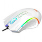 Redragon M607W Griffin Ratón Gaming RGB 7200 DPI Blanco