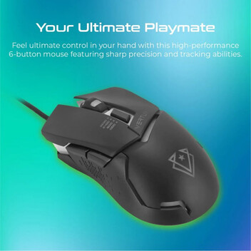 Vertux Dominator Ratón Gaming RGB 3200DPI Gris