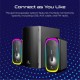 Vertux Sonicthunder-50 Altavoces Gaming 2.1 RGB Bluetooth 50W