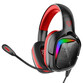 Vertux Miami Auriculares Gaming 7.1 RGB Rojo