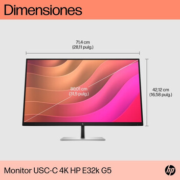 Monitor HP E32k G5 31.5" 4K 60Hz IPS USB-C Altavoces Altura VESA