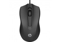 HP Wired 100 Ratón 1600 DPI Negro