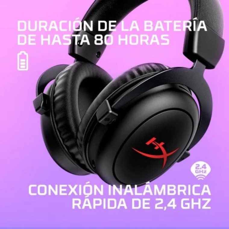 HyperX Cloud II Core Auriculares Gaming Inalámbricos DTS Negro/Rojo