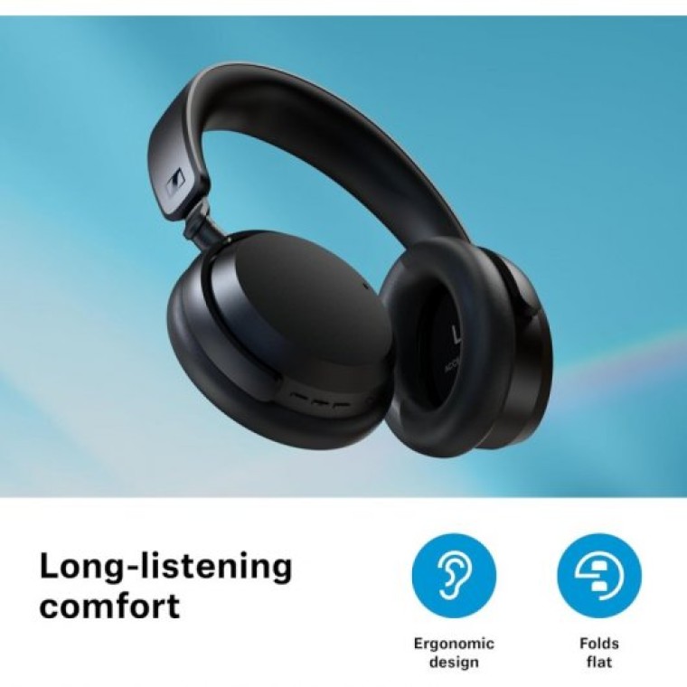 Sennheiser ACCENTUM Wireless Auriculares Inalámbricos Bluetooth con Cancelación de Ruido Negros