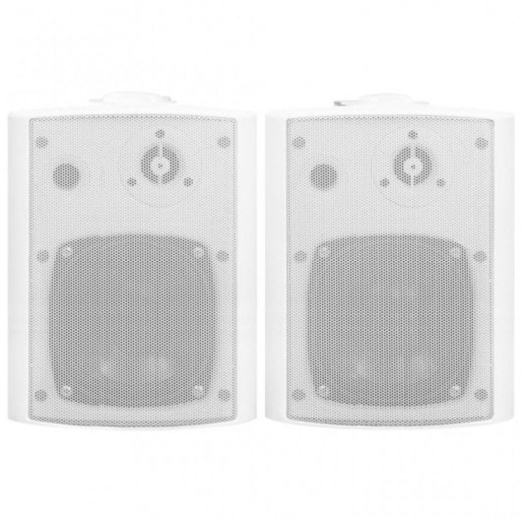 VidaXL Altavoces de Pared para Interior/Exterior 100W Blanco