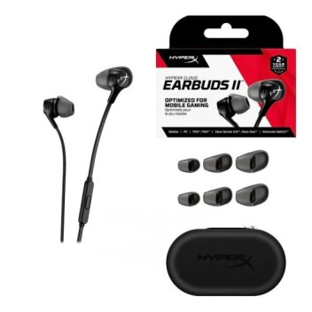 HyperX Cloud EarBuds II Auriculares Gaming Intraurales con Micrófono Negros HyperX Cloud EarBuds II Auriculares Gaming Intraurales con Micrófono Negros