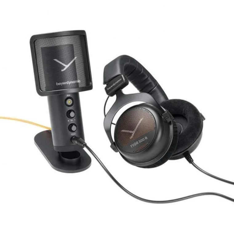 Beyerdynamic Team TYGR con Auriculares TYGR 300 R y Micrófono USB Fox