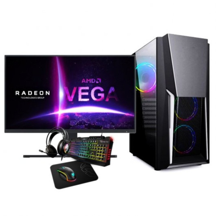 Megamania Pack Yakuza PC AMD Ryzen 7 5700G/16GB/1TB SSD + Monitor 27" FullHD + Combo