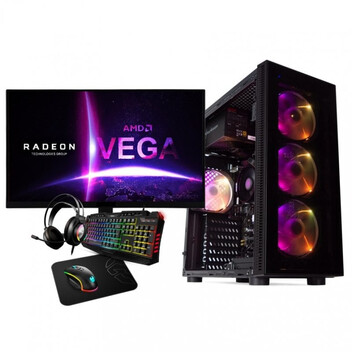 Ordenador Sobremesa Arizone PackHammer PC AMD Ryzen 7 5700G/16GB/480GB SSD + Monitor 24" LED FullHD