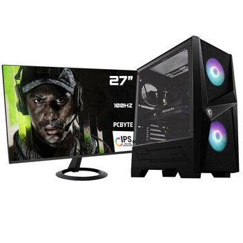 Ordenador Sobremesa PCBYTE Mission27 Pc Intel Core i7-12700F/32GB/2TB SSD/RTX 4060 + Monitor 27" FHD