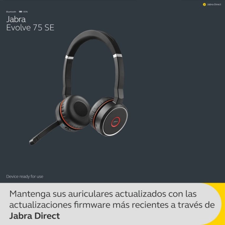 Jabra Evolve 75 SE Auriculares Bluetooth Negro