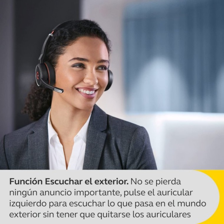 Jabra Evolve 75 SE Auriculares Bluetooth Negro