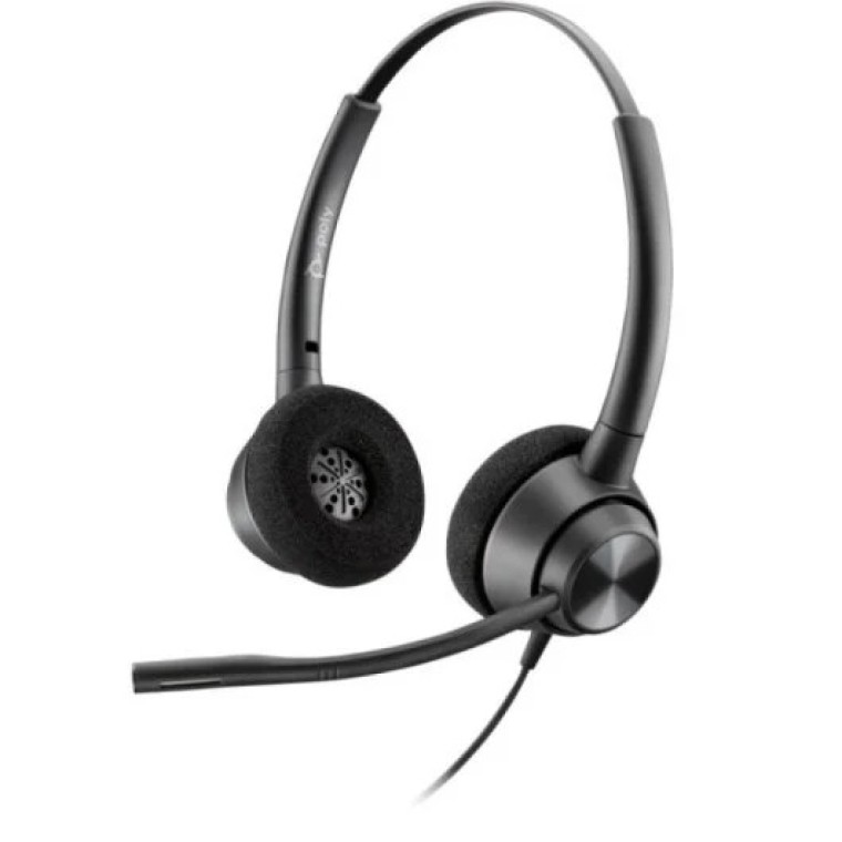 Poly EncorePro 320 Stereo USB Auriculares con Micrófono Negro