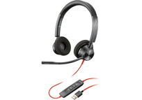 Poly Blackwire 3320 USB-A Certificado Microsoft Teams Auriculares con Micrófono Negros Poly Blackwire 3320 USB-A Certificado Microsoft Teams Auriculares con Micrófono Negros