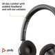 Poly Blackwire 3320 USB-A Certificado Microsoft Teams Auriculares con Micrófono Negros