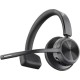 Poly Voyager 4310 USB-A Auriculares Inalámbricos Negros + Dongle Bluetooth BT700