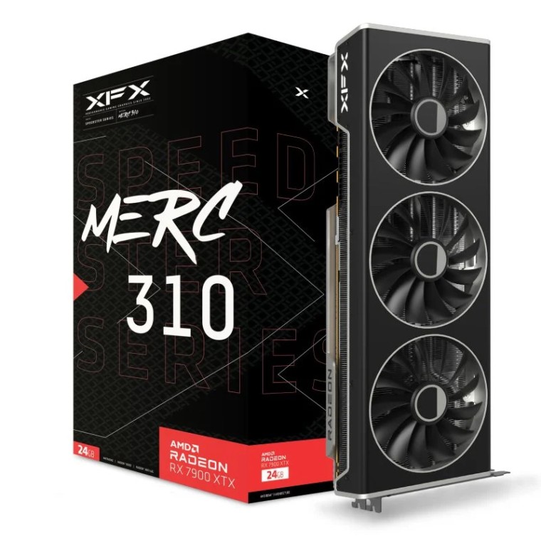 XFX SPEEDSTER MERC310 AMD Radeon RX 7900XTX Black Gaming 24GB GDDR6