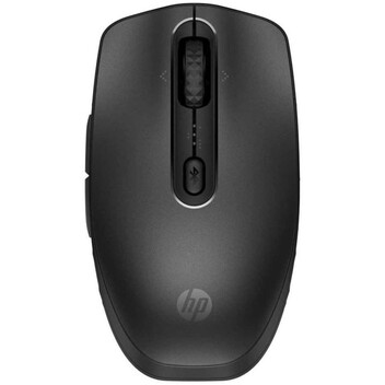 Ratón HP inalámbrico recargable, 6 Botones Ajustables, Bluetooth, 4000 PPP, Rueda Inclinable, Negro