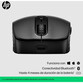 Ratón HP inalámbrico recargable, 6 Botones Ajustables, Bluetooth, 4000 PPP, Rueda Inclinable, Negro