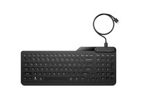 Teclado HP 405 QWERTY ES Membrana Retroiluminado USB 12 Teclas Programables Negro