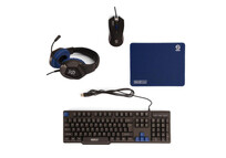 Teclado membrana Sparco SPGAMEKITESP Layout ES RGB pack ratón auriculares alfombrilla