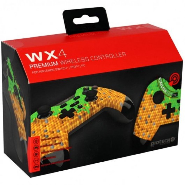 Gioteck WX-4 Mando inalámbrico Estilo Retro Cubes para Nintendo Switch/PC