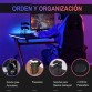 HomCom Mesa Gaming 120x66x76cm Negra HomCom Mesa Gaming 120x66x76cm Negra