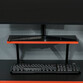 Homcom Mesa Gaming con Soporte de Monitor Portavasos y Gancho para Auriculares