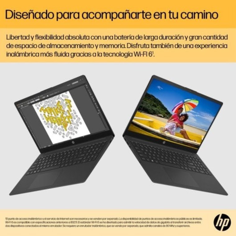 HP 15-FC0027NS AMD Ryzen 5 7520U/8GB/512GB SSD/15.6"