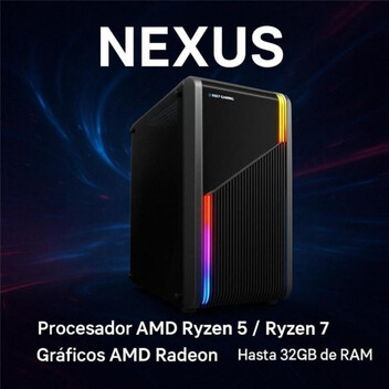 Ordenador Sobremesa Deep Gaming Nexus AMD Ryzen 5 5600G 16GB 500GB SSD Monitor 24" 120Hz + Combo