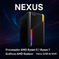 Ordenador Sobremesa Deep Gaming Nexus AMD Ryzen 5 5600G 16GB 500GB SSD Monitor 24" 120Hz + Combo